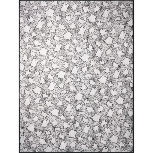 Black Lace Ghost Tablecloth