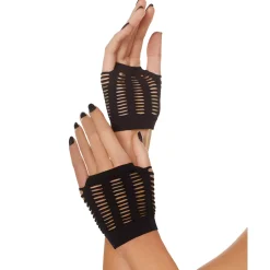 Black Shredded Gloves