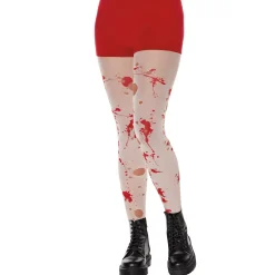 Blood Splatter White Tights
