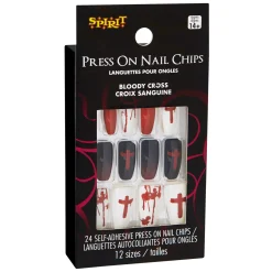 Bloody Cross Press On Nails