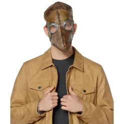 Brown Plague Doctor Half Mask