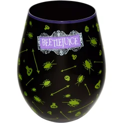 Bug Print Stemless Glass - Beetlejuice
