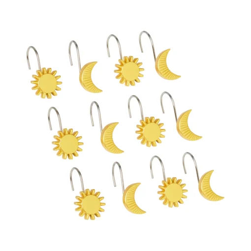Celestial Noir Shower Hook Set