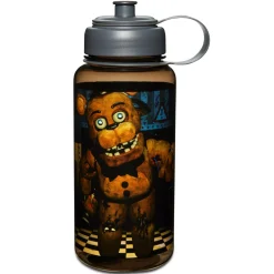 Checkered Floor Freddy Fazbear Water Bottle 30 oz. - Five Nights at Freddy's