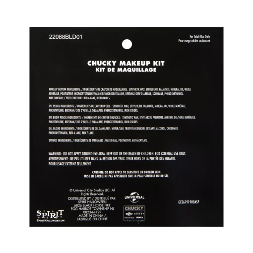 Chucky Makeup Kit