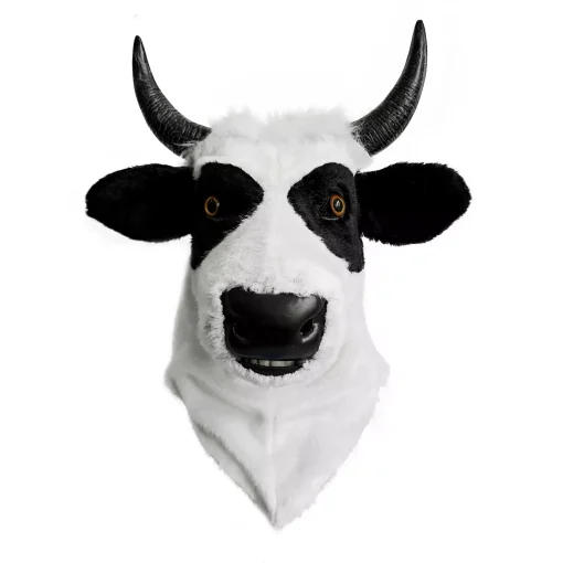 Cow Moving Mouth Full Mask