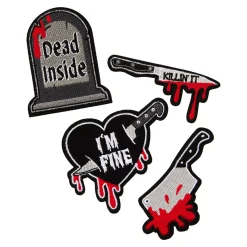 Dead Inside Bloody Patch Set - 4 Pack
