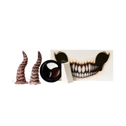 Demon Skull Tattoo and Horns Kit