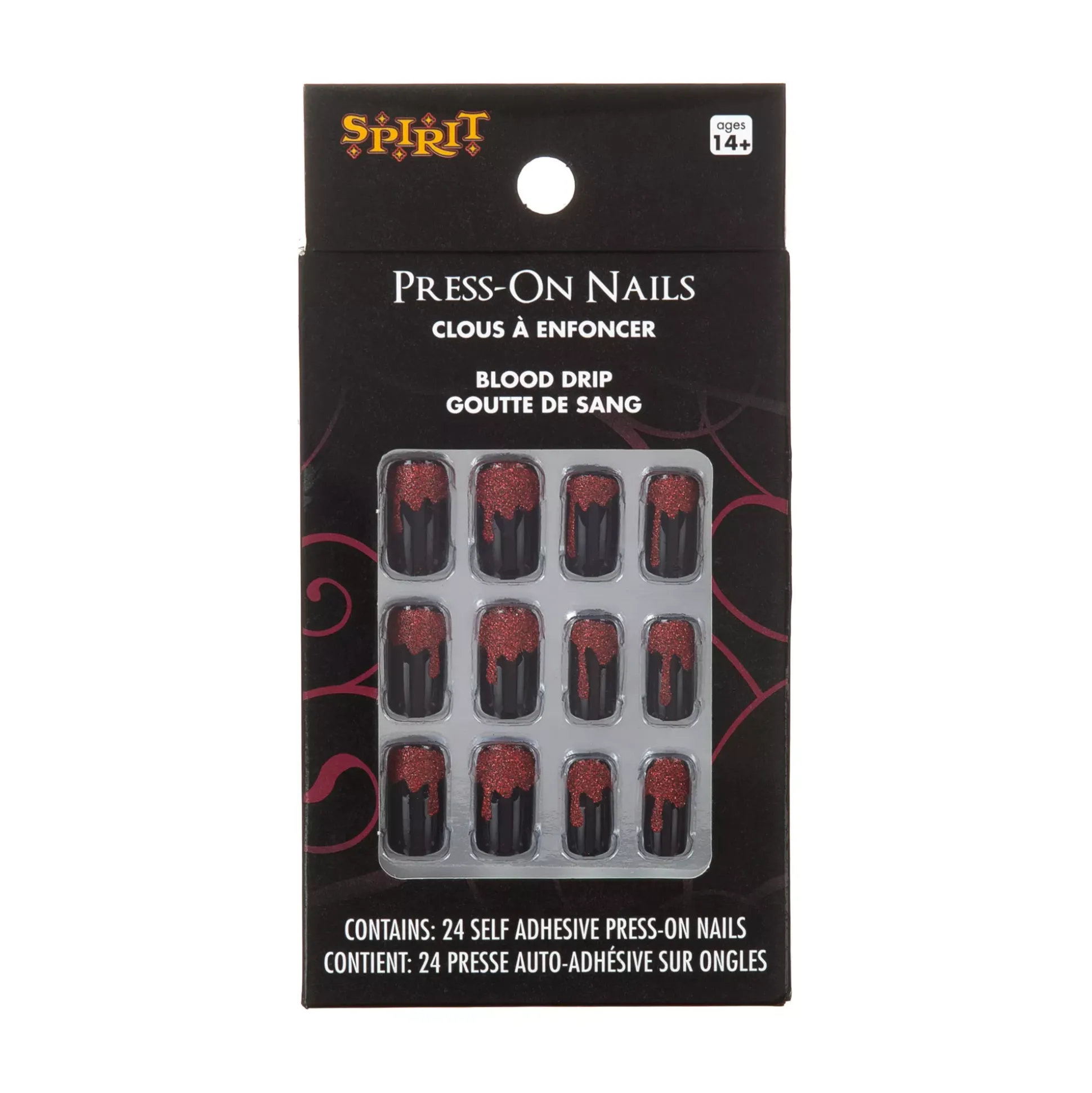 Dripping Blood Press On Nails