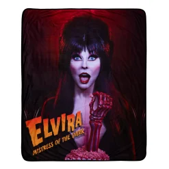 Elvira Mistress of the Dark Fleece Blanket
