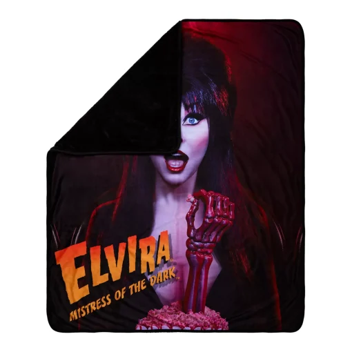 Elvira Mistress of the Dark Fleece Blanket