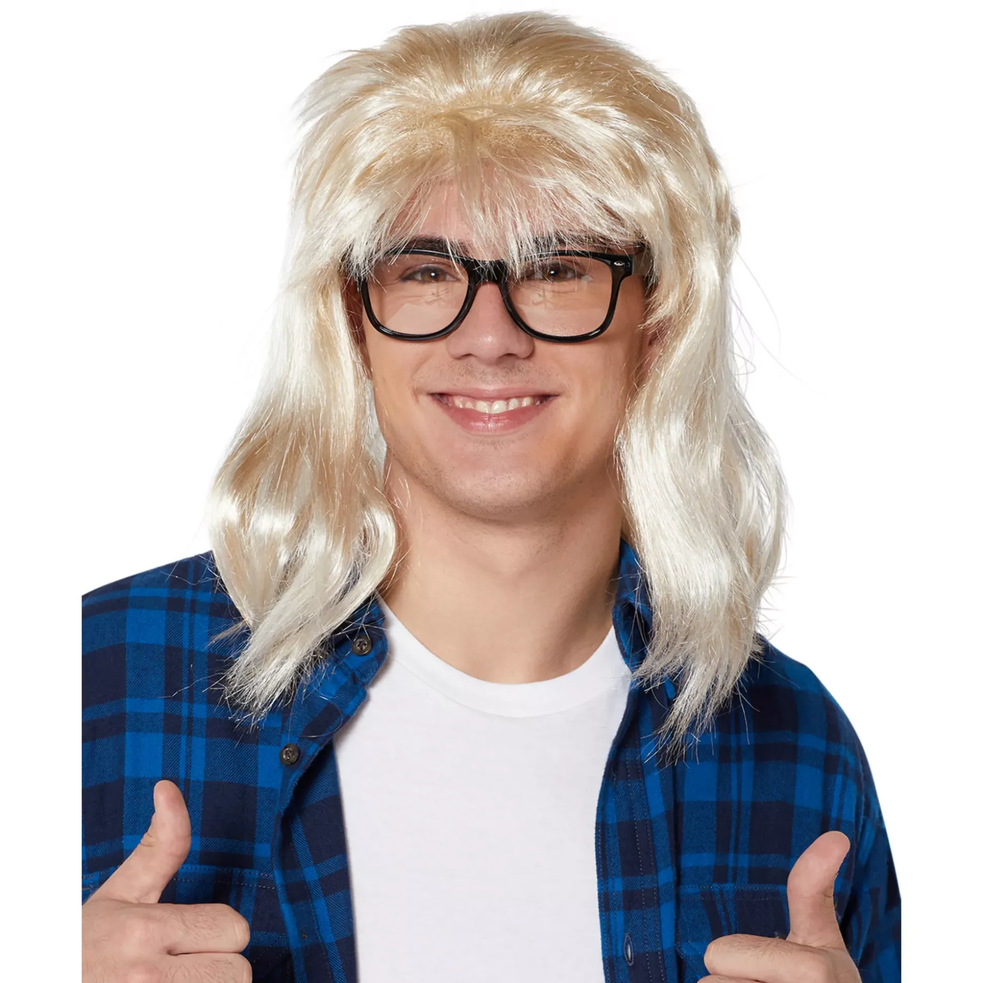 Garth Alger Wig and Glasses - Saturday Night Live