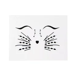 Gemstone Cat Face Decals