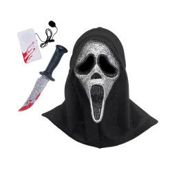 Ghost Face Bling Costume Kit