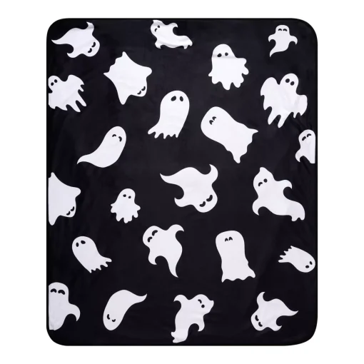 Ghost Print Fleece Blanket
