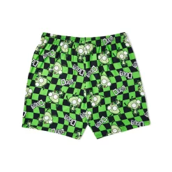 GIR Checkered Lounge Shorts - Invader Zim