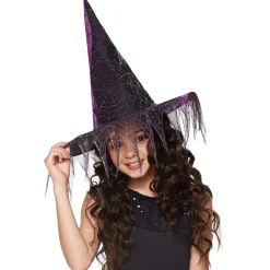 Girls Glitter Witch Hat