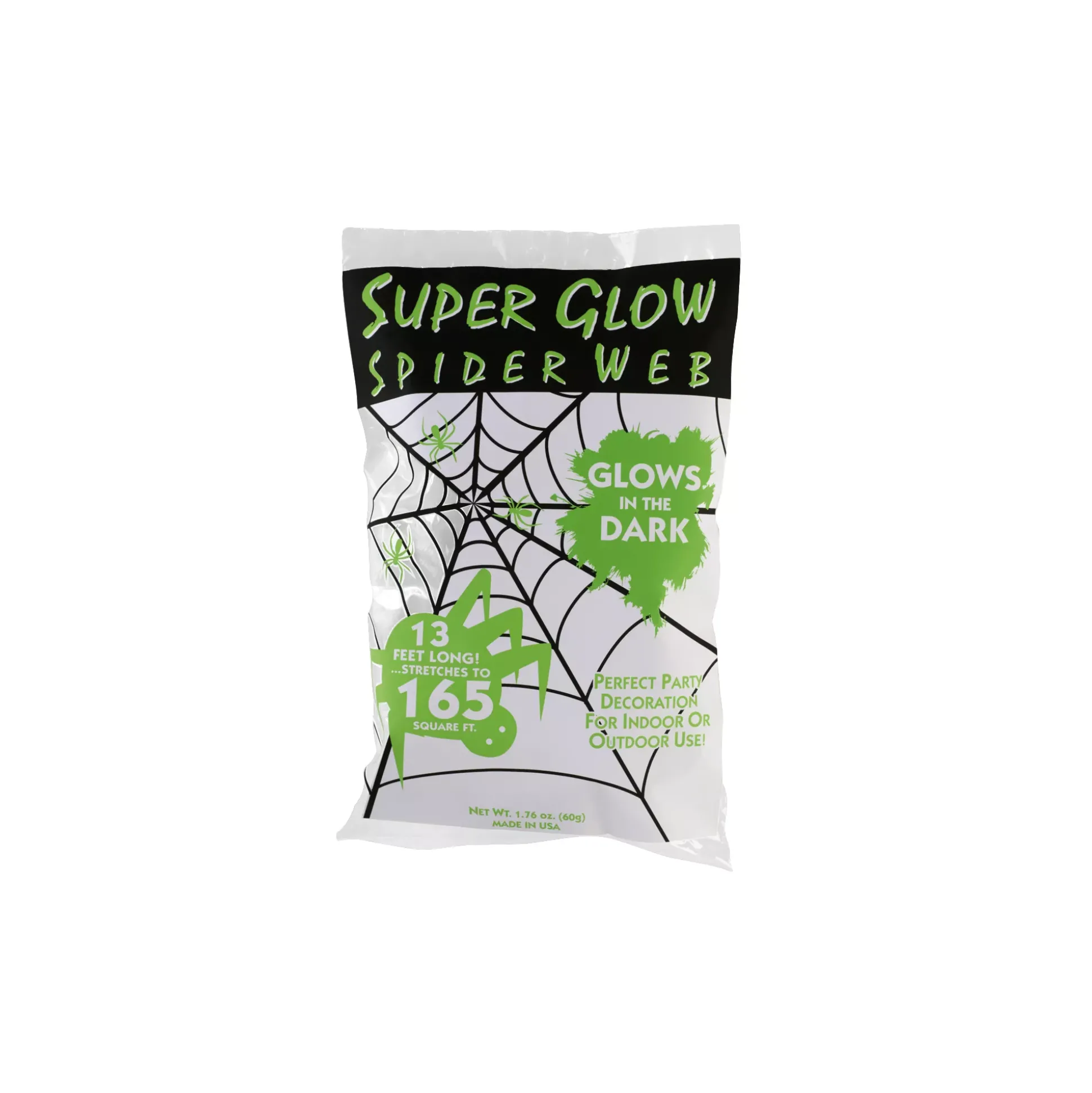 Glow in the Dark Spider Web Decoration