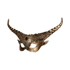 Gold Horned Masquerade Eye Mask