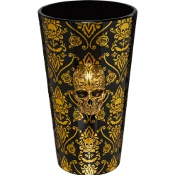 Gothic Noir Skull Glass Set 2 Pack - 16 oz.