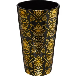 Gothic Noir Skull Glass Set 2 Pack - 16 oz.