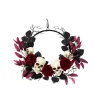 Gothic Noir Skull Wreath