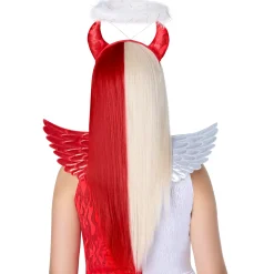 Heat Resistant Angel and Devil Split Wig