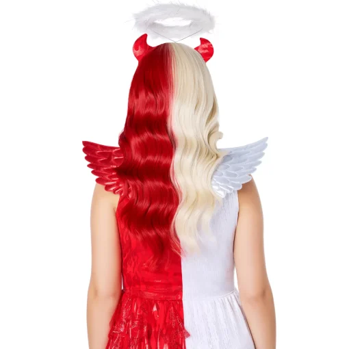Heat Resistant Angel and Devil Split Wig