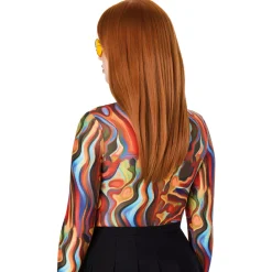 Heat Resistant Copper Wig with Bangs