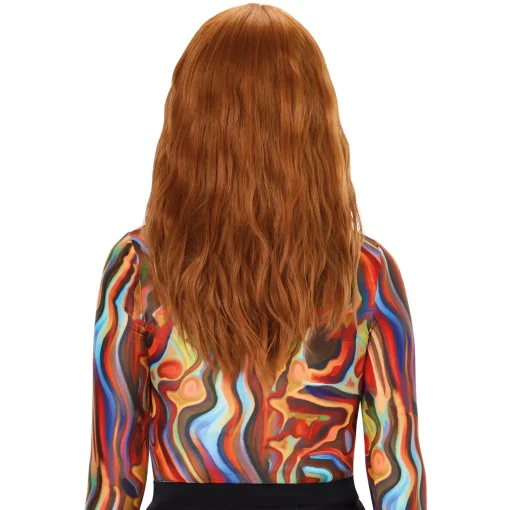 Heat Resistant Copper Wig with Bangs