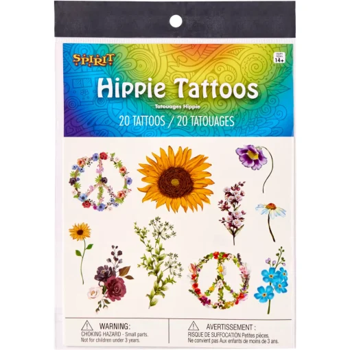 Hippie Temporary Tattoos