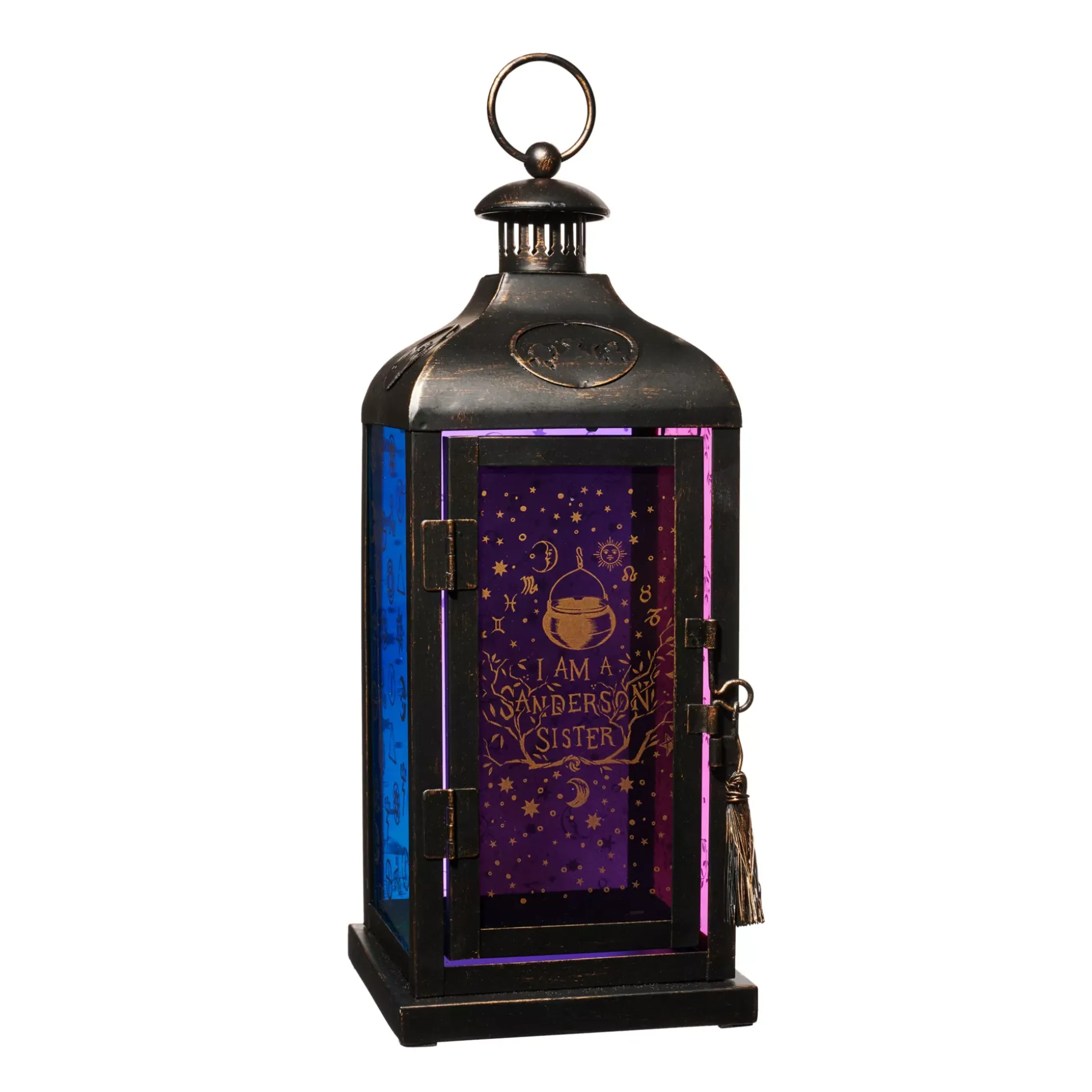 Hocus Pocus Multi-Colored Glass Lantern