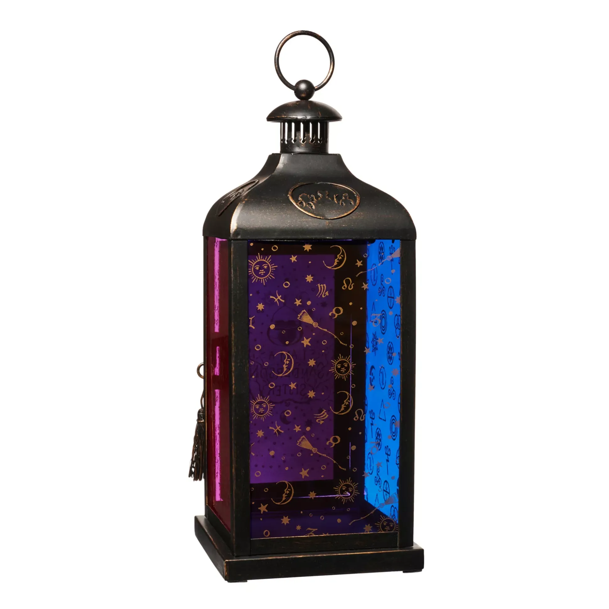 Hocus Pocus Multi-Colored Glass Lantern
