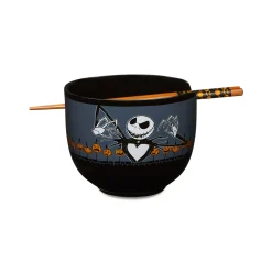Jack Skellington Pumpkin Bowl with Chopsticks - The Nightmare Before Christmas