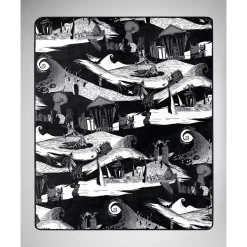 Jack Skellington Reversible Fleece Blanket - The Nightmare Before Christmas
