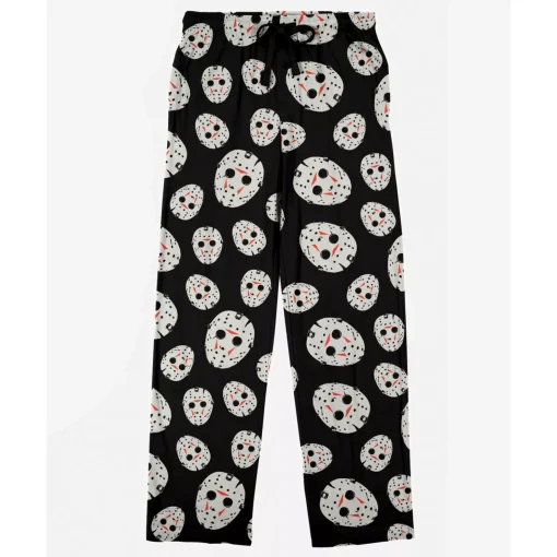 Jason Voorhees Mask Print Lounge Pants - Friday the 13th
