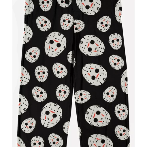 Jason Voorhees Mask Print Lounge Pants - Friday the 13th