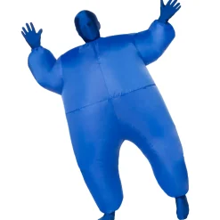 Kids Blue Light-Up Inflatable Super Skin Suit Costume