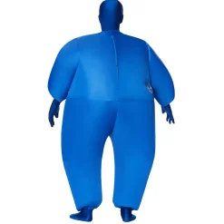 Kids Blue Light-Up Inflatable Super Skin Suit Costume