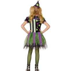 Kids Glow in the Dark Neon Clown Costume