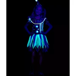 Kids Glow in the Dark Neon Clown Costume