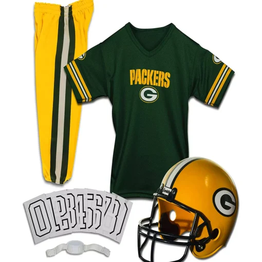 Kids Green Bay Packers NFL Deluxe Uniform Costume - Franklin Sports