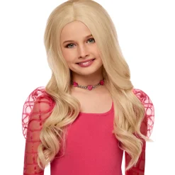 Kids Heat Resistant Blonde Curls Wig