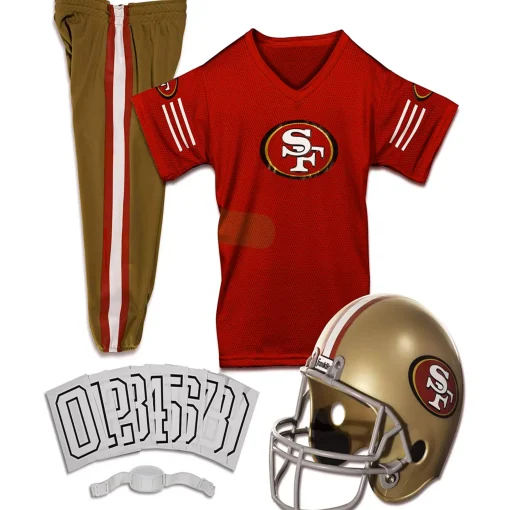 Kids San Francisco 49ers NFL Deluxe Uniform Costume - Franklin Sports