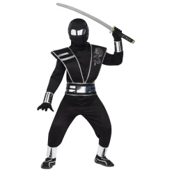 Kids Silver Mirror Ninja Costume
