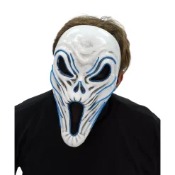Light-Up EL Wire Phantom Half Mask