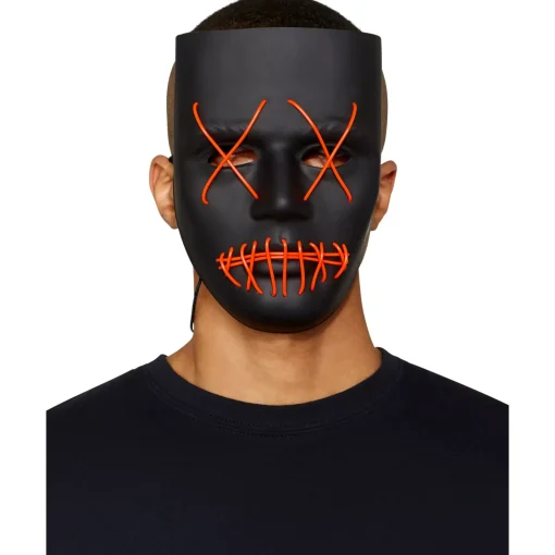Light-Up EL Wire X Eyes Mask