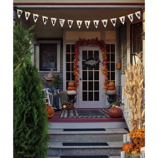 Light-Up Happy Halloween Banner