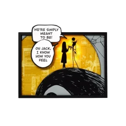 Light-Up Jack Skellington and Sally The Nightmare Before Christmas Sign