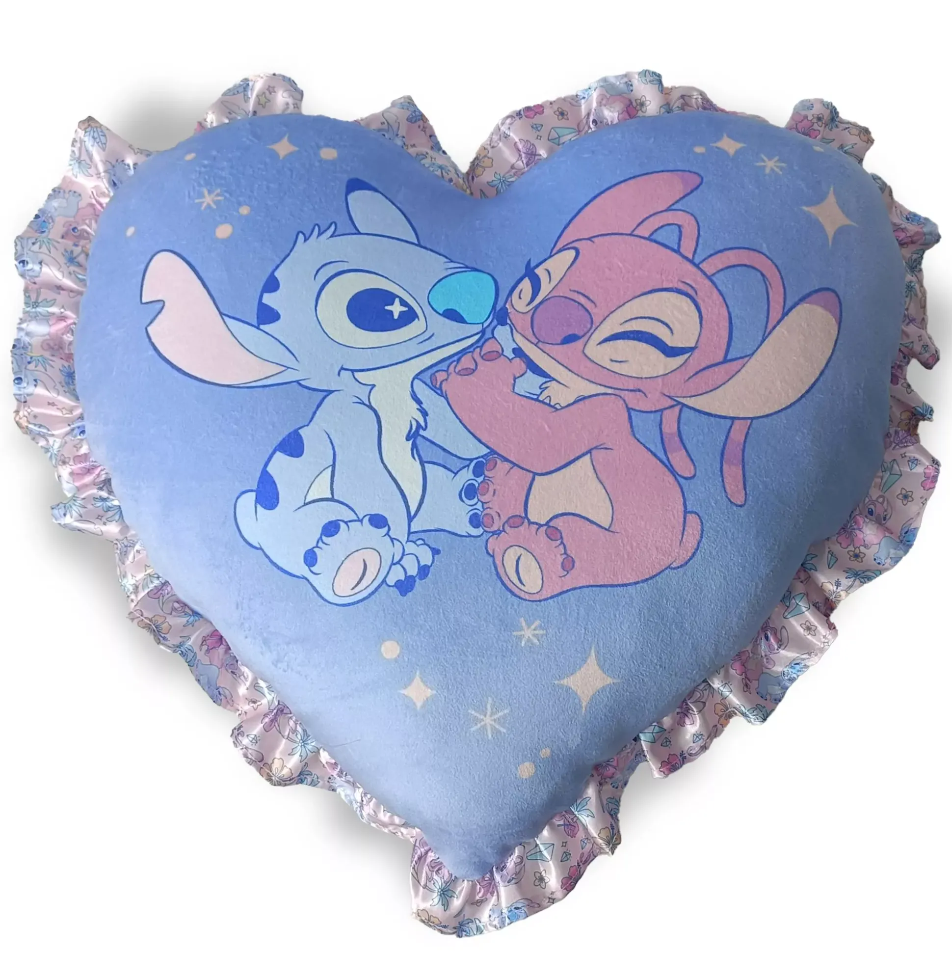 Lilo & Stitch Alien Love Heart Shaped Cloud Pillow